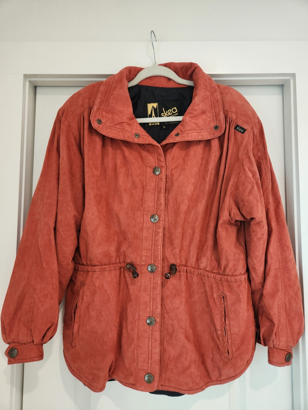 Skea Women's Suede Jacket in Burnt Orange